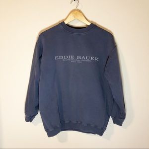 Eddie Bauer Navy Vintage Crewneck